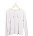 A White Long Sleeve Tops from The Little White Company in size 7Y for girl. (Front View)