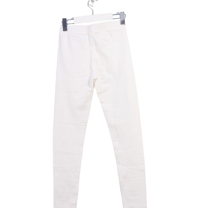 A White Leggings from Crewcuts in size 8Y for girl. (Back View)