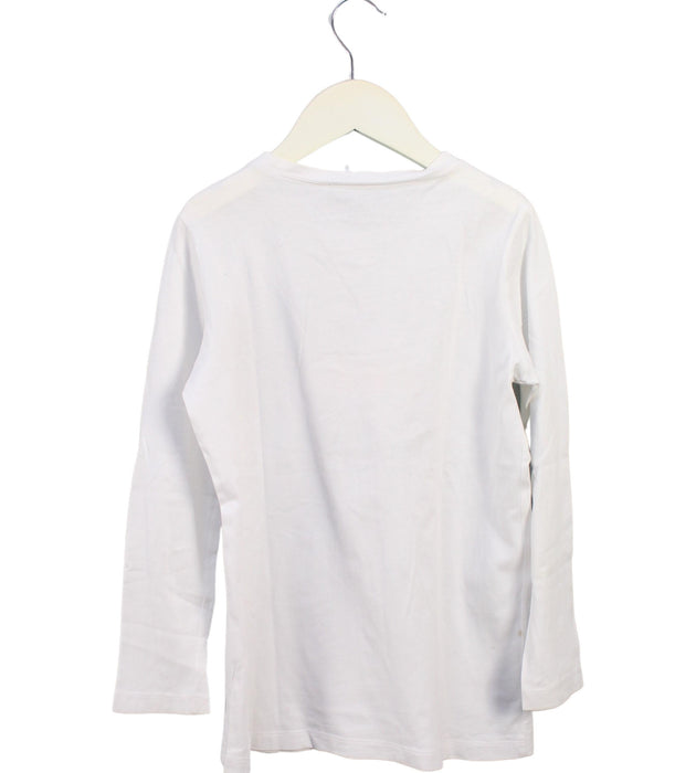 A White Long Sleeve Tops from Simonetta in size 7Y for girl. (Back View)