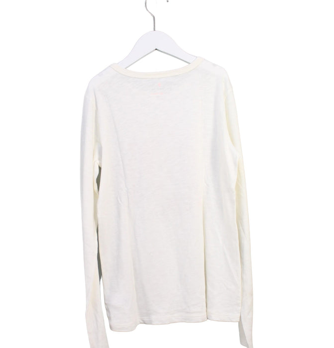 A White Long Sleeve Tops from Crewcuts in size 12Y for girl. (Back View)