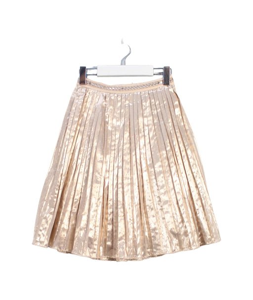 A Pink Mid Skirts from Velveteen in size 6T for girl. (Front View)