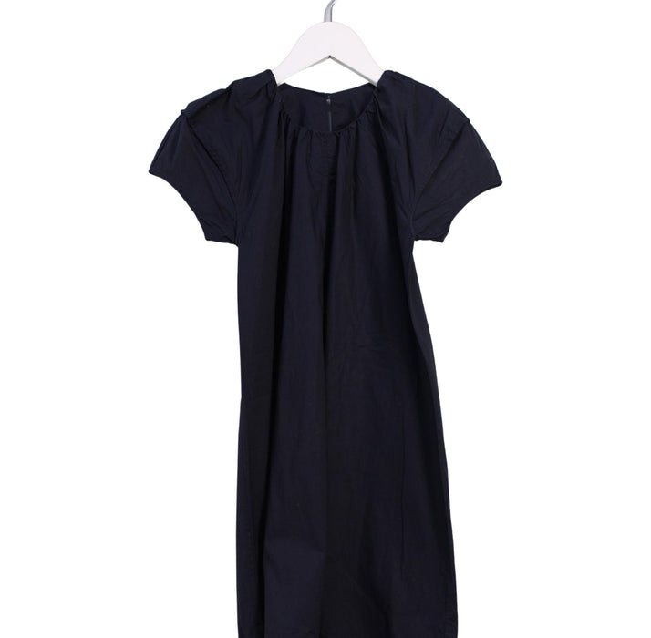 A Navy Short Sleeve Dresses from jnby by JNBY in size 7Y for girl. (Front View)