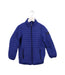 A Blue Puffer/Quilted Jackets from Armani in size 6T for girl. (Front View)