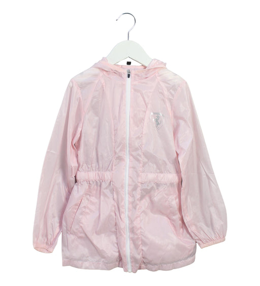 A Pink Lightweight Jackets from Ferrari in size 7Y for girl. (Front View)