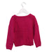 A Burgundy Cardigans from Jacadi in size 3T for girl. (Back View)