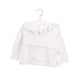 A White Long Sleeve Tops from Petit Bateau in size 12-18M for girl. (Front View)