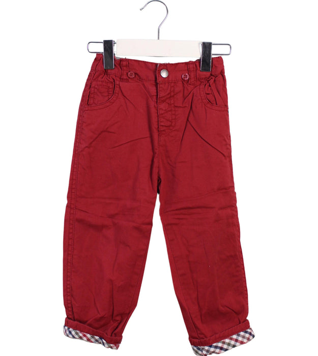 A Red Casual Pants from Cadet Rousselle in size 2T for girl. (Front View)