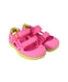 A Pink Sandals from Stride Rite in size 3T for girl. (Front View)