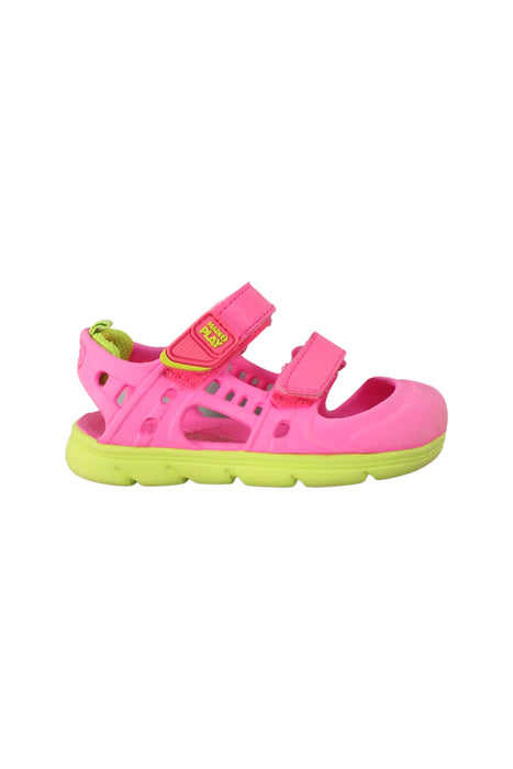 A Pink Sandals from Stride Rite in size 3T for girl. (Back View)