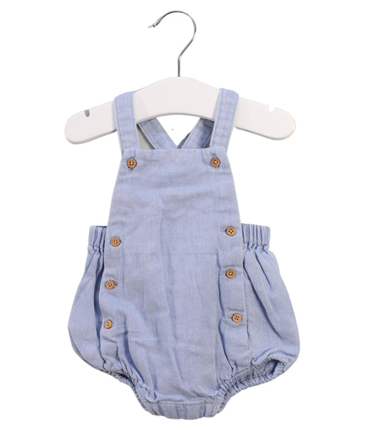A Blue Overall Shorts from Bout'Chou in size 0-3M for neutral. (Front View)
