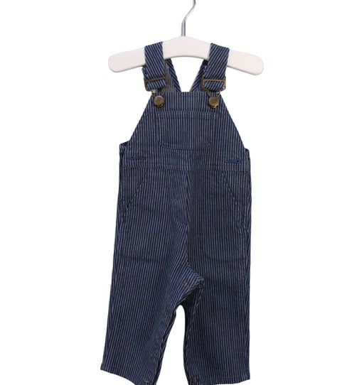 A Blue Long Overalls from Bonton in size 3-6M for neutral. (Front View)