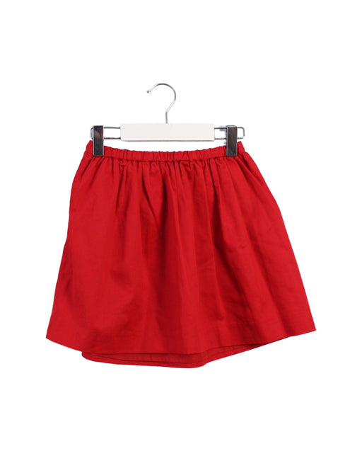 A Red Short Skirts from Crewcuts in size 6T for girl. (Front View)