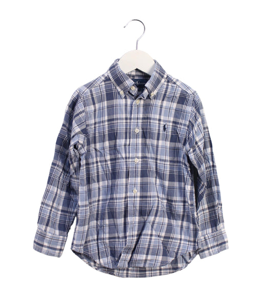 A Blue Shirts from Ralph Lauren in size 4T for boy. (Front View)