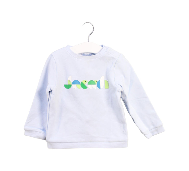 A White Crewneck Sweatshirts from Jacadi in size 3T for girl. (Front View)