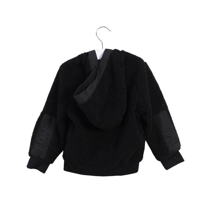 A Black Lightweight Jackets from Boss in size 3T for boy. (Back View)