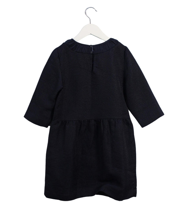 A Black Long Sleeve Dresses from Stella McCartney in size 10Y for girl. (Back View)