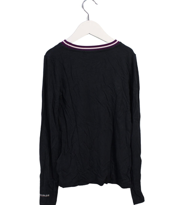 A Black Long Sleeve Tops from Calvin Klein in size 10Y for neutral. (Back View)