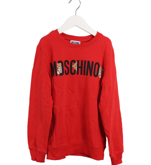 A Red Crewneck Sweatshirts from Moschino in size 10Y for neutral. (Front View)
