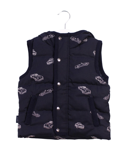 A Blue Outerwear Vests from Ferrari in size 6-12M for boy. (Front View)