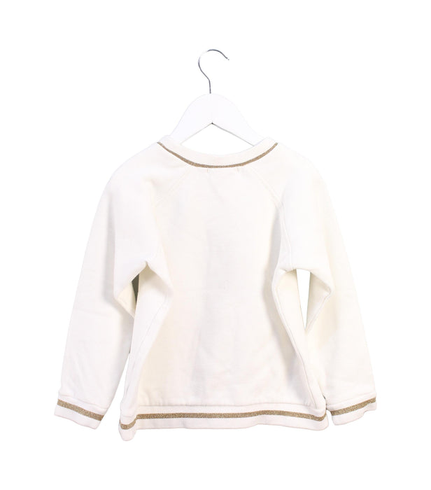 A White Crewneck Sweatshirts from Bonpoint in size 6T for girl. (Back View)