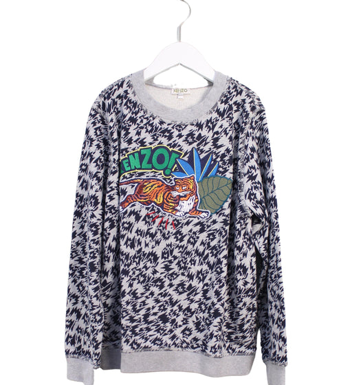A Grey Crewneck Sweatshirts from Kenzo in size 12Y for boy. (Front View)