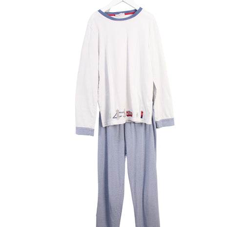A White Pyjama Sets from The Little White Company in size 11Y for boy. (Front View)