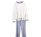 A White Pyjama Sets from The Little White Company in size 11Y for boy. (Front View)