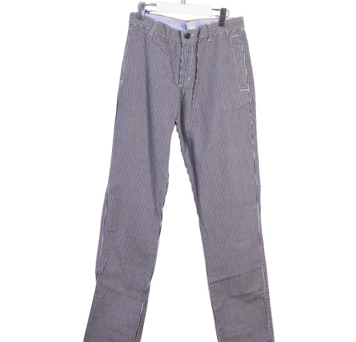 A Blue Casual Pants from Petit Bateau in size 12Y for boy. (Front View)