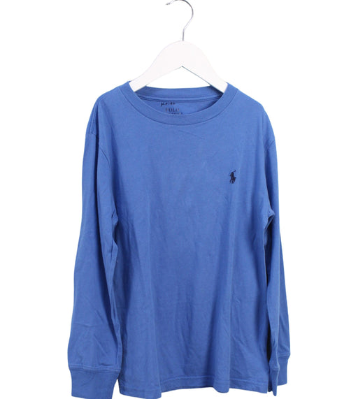 A Blue Long Sleeve Tops from Polo Ralph Lauren in size 8Y for boy. (Front View)