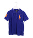 A Blue Short Sleeve Polos from Polo Ralph Lauren in size 5T for boy. (Front View)