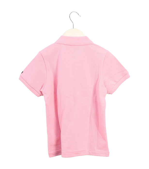 A Pink Short Sleeve Polos from Miki House in size 5T for boy. (Back View)