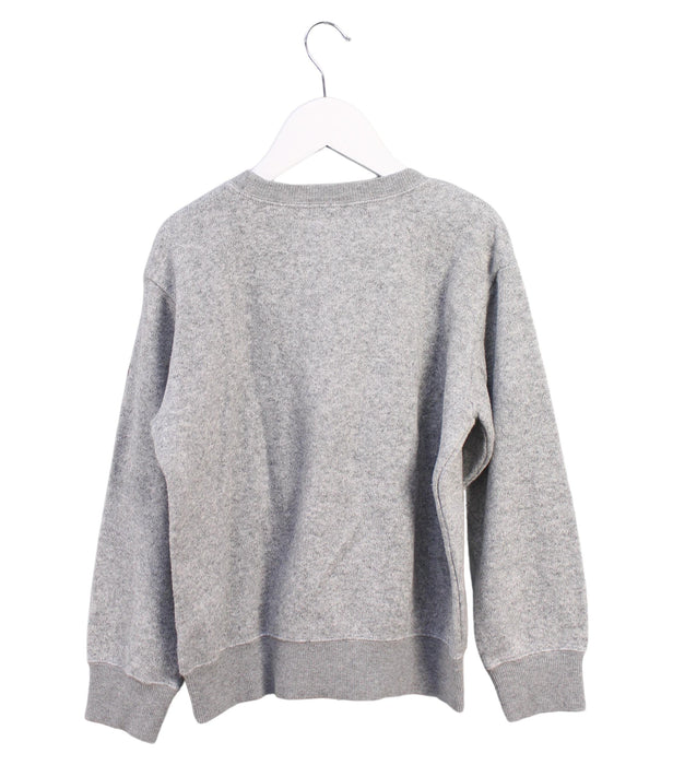 A Grey Crewneck Sweatshirts from Miki House in size 5T for boy. (Back View)