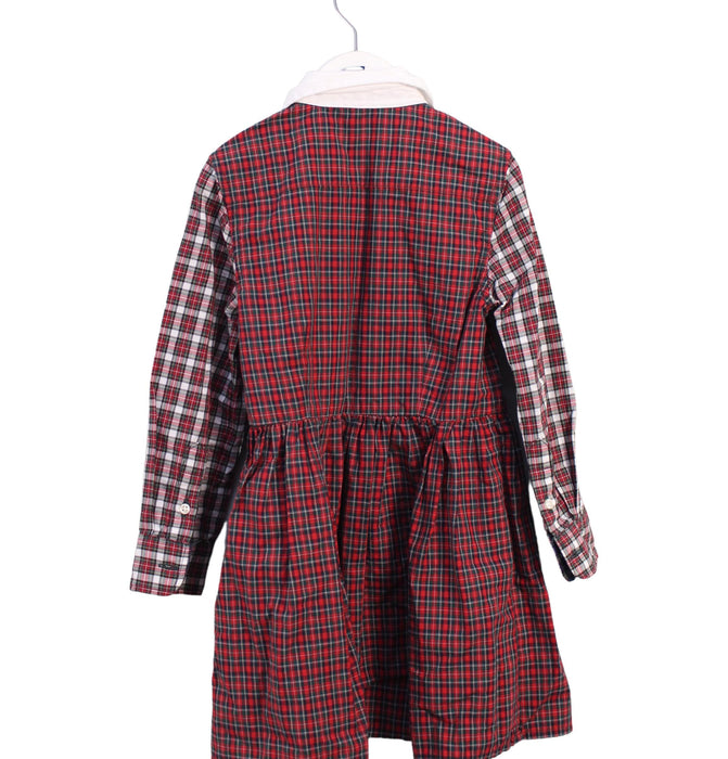 A Red Long Sleeve Dresses from Polo Ralph Lauren in size 3T for girl. (Back View)