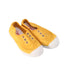 A Yellow Slip Ons from Cienta in size 4T for neutral. (Front View)