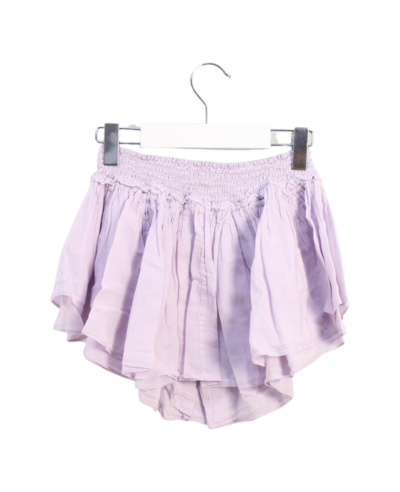 A Purple Shorts from Velveteen in size 8Y for girl. (Back View)