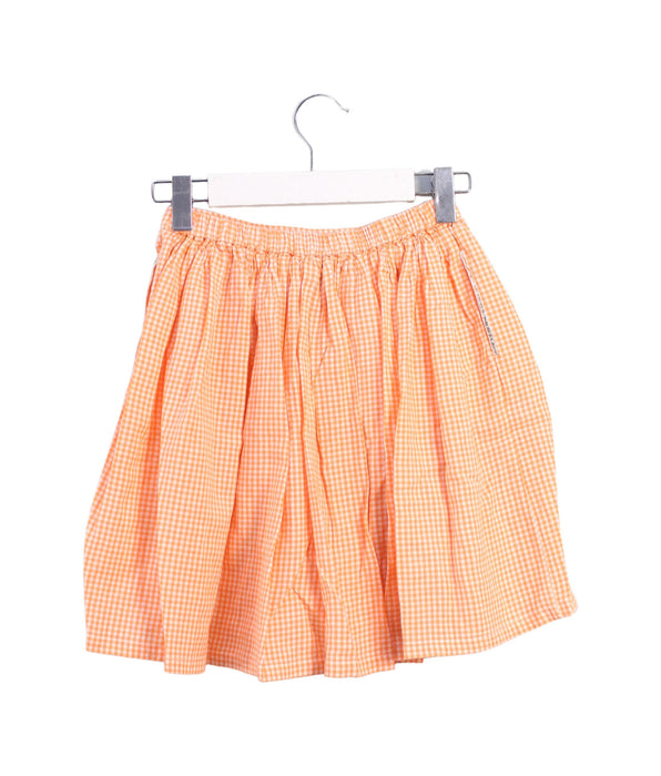 A Orange Short Skirts from Velveteen in size 6T for girl. (Back View)