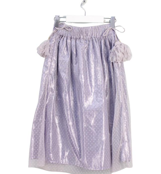 A Purple Long Skirts from Velveteen in size 6T for girl. (Back View)