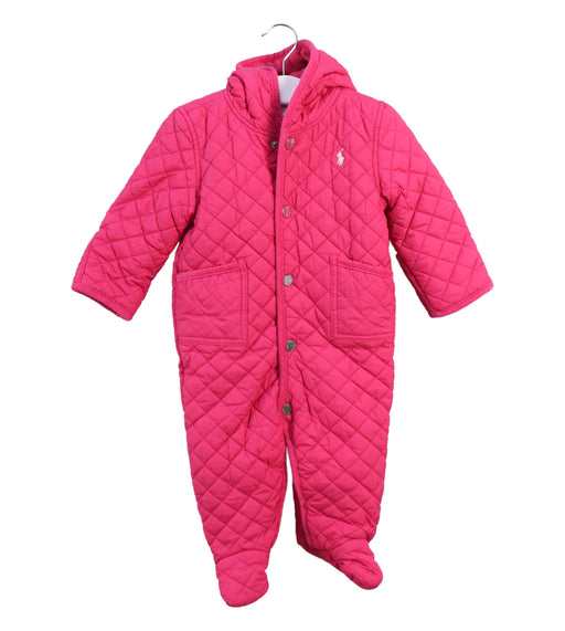 A Pink Snowsuits from Ralph Lauren in size 6-12M for girl. (Front View)