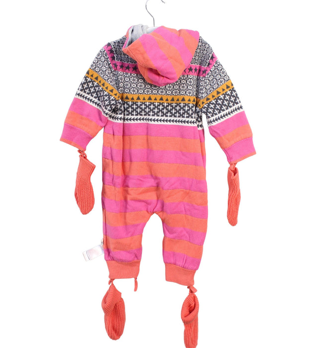 A Multicolour Snowsuits from The Bonnie Mob in size 6-12M for girl. (Back View)