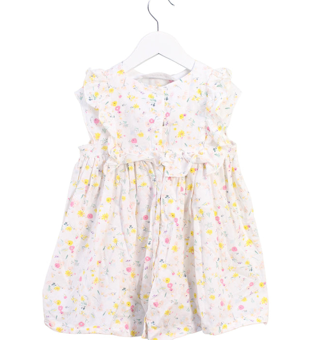 A White Short Sleeve Dresses from Petit Bateau in size 3T for girl. (Back View)