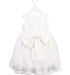 A White Sleeveless Dresses from Azazie in size 4T for girl. (Back View)