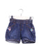 A Blue Shorts from Catimini in size 3T for girl. (Front View)