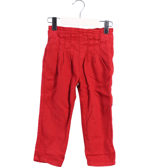 A Red Casual Pants from Bout'Chou in size 12-18M for neutral. (Front View)