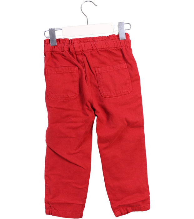 A Red Casual Pants from Bout'Chou in size 12-18M for neutral. (Back View)