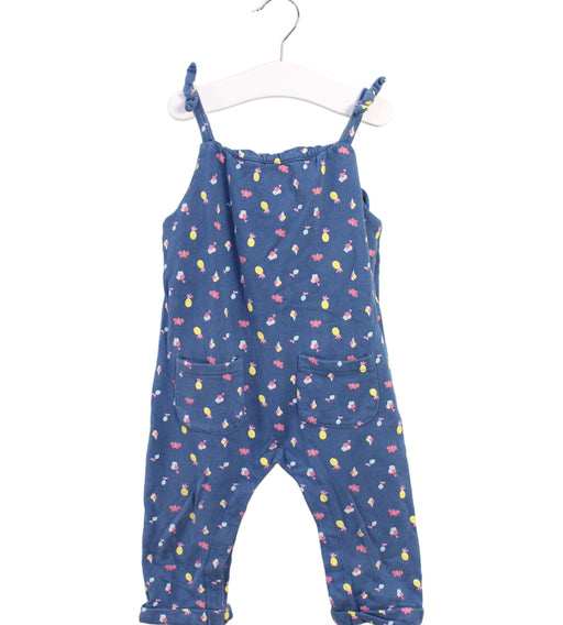 A Blue Sleeveless Jumpsuits from Vertbaudet in size 12-18M for girl. (Front View)