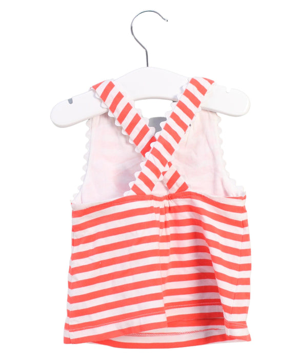 A Peach Sleeveless Tops from Jacadi in size 12-18M for girl. (Back View)