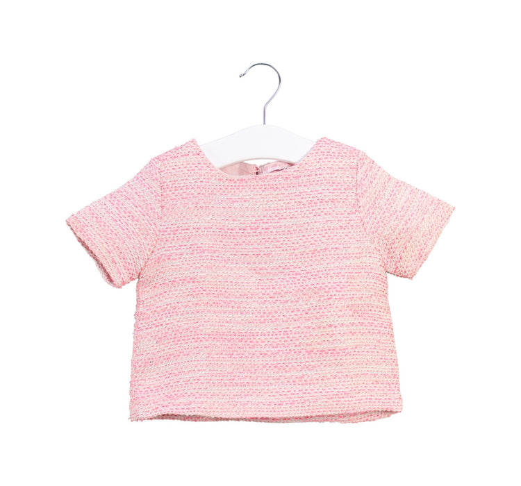 A Peach Short Sleeve Tops from Gingersnaps in size 2T for girl. (Front View)
