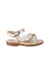 A Gold Sandals from Dior in size 12-18M for girl. (Back View)