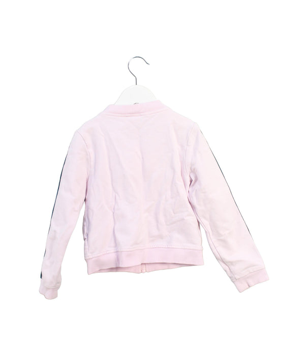 A Pink Zippered Sweatshirts from Janie & Jack in size 5T for girl. (Back View)
