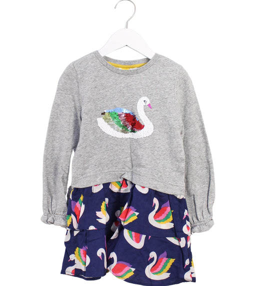A Grey Sweater Dresses from Boden in size 5T for girl. (Front View)